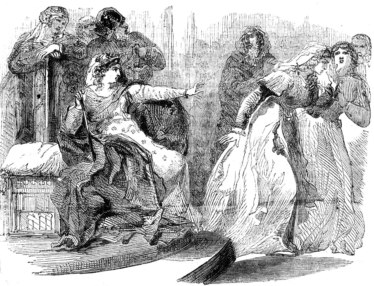 A Imperatriz Matilda e a Rainha de Estêvão, século XII de Unbekannt