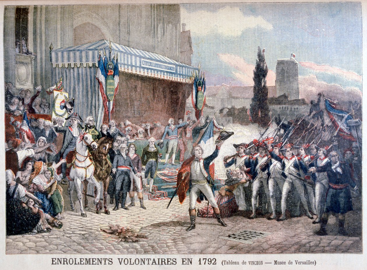 A inscrição de voluntários, 22 de julho de 1792, 1895 de Unbekannt