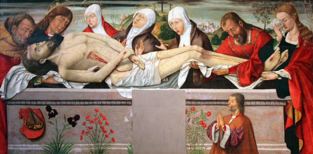 O sepultamento de Cristo, c1490-c1500 de Unbekannt
