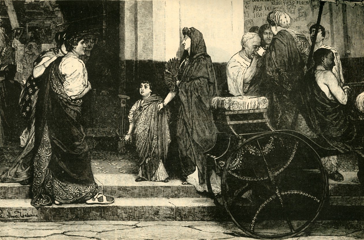 A entrada de um teatro romano, 1890. de Unbekannt