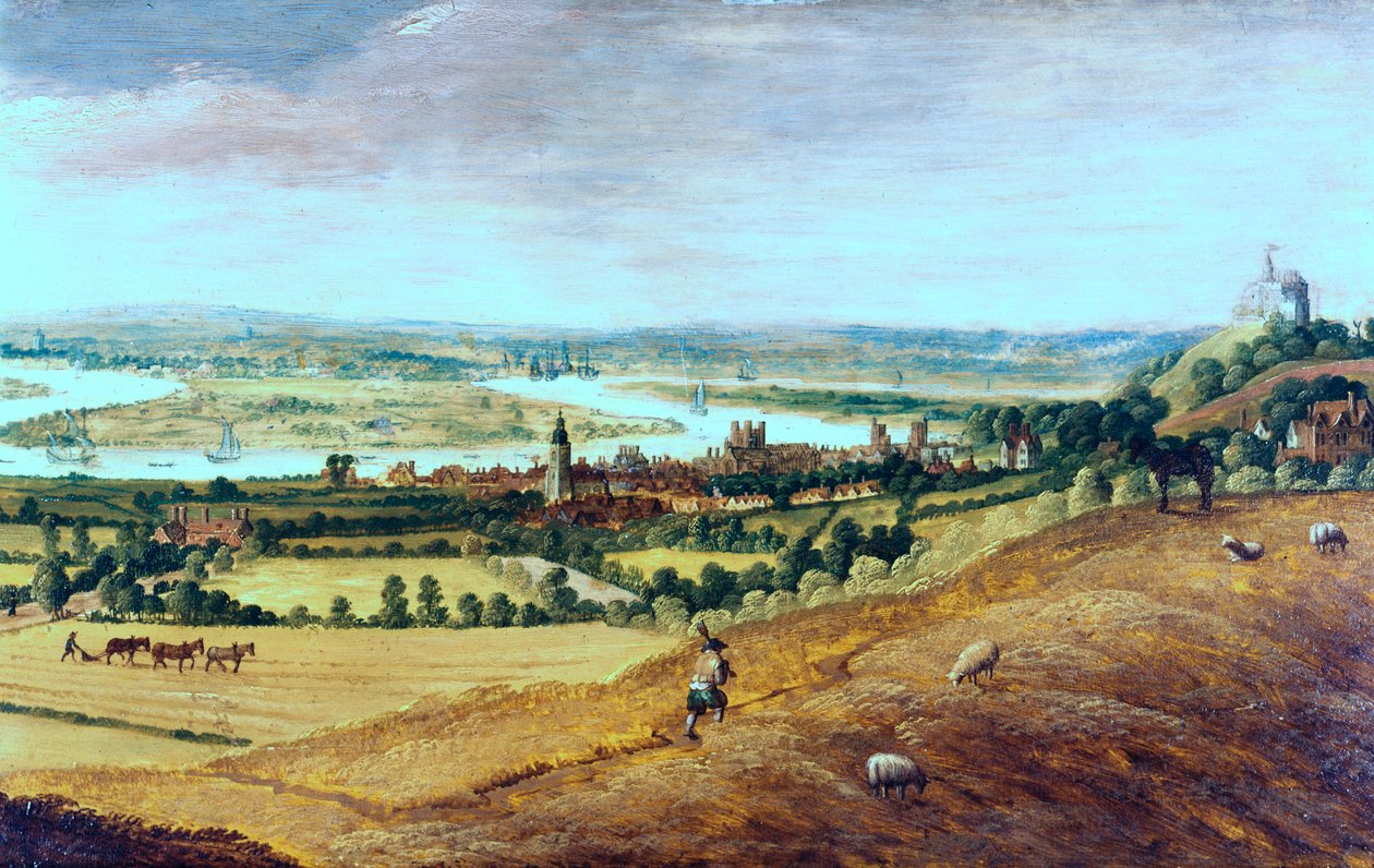 Os arredores de Londres de Greenwich, c1620-1630 de Unbekannt