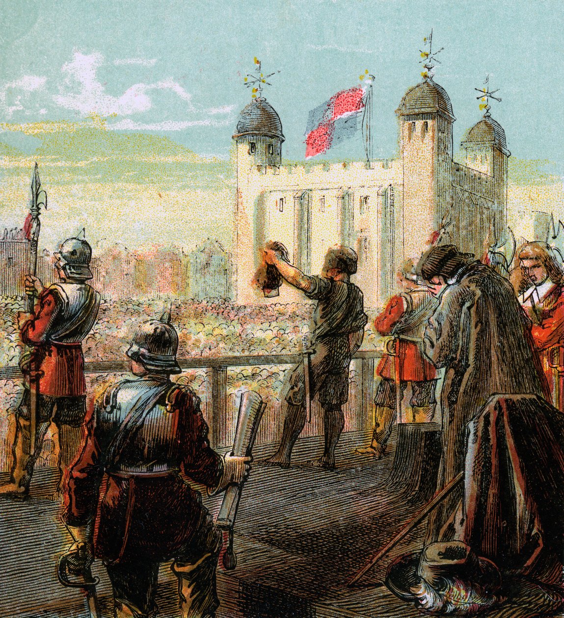 A execução de Lord Strafford, 1641, c1850 de Unbekannt