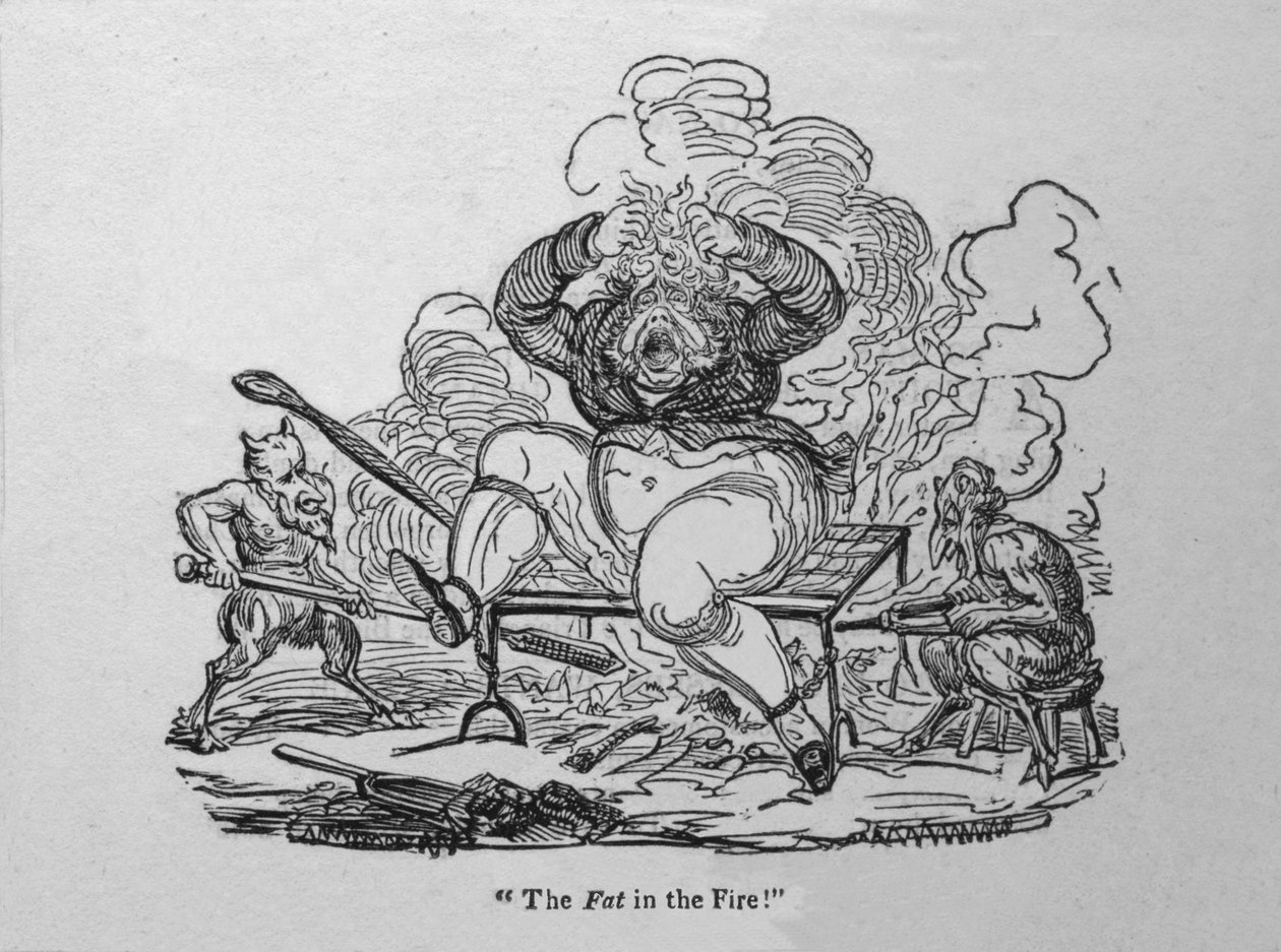 A gordura no fogo !, c1820. de Unbekannt