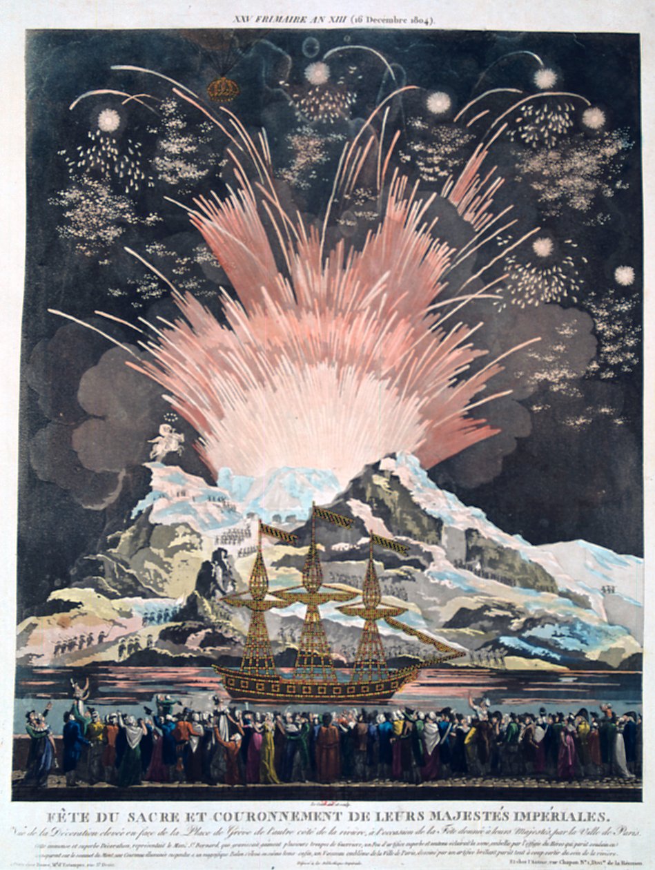 As Festas da Coroação, Paris, 2 de dezembro de 1804, século XIX de Unbekannt