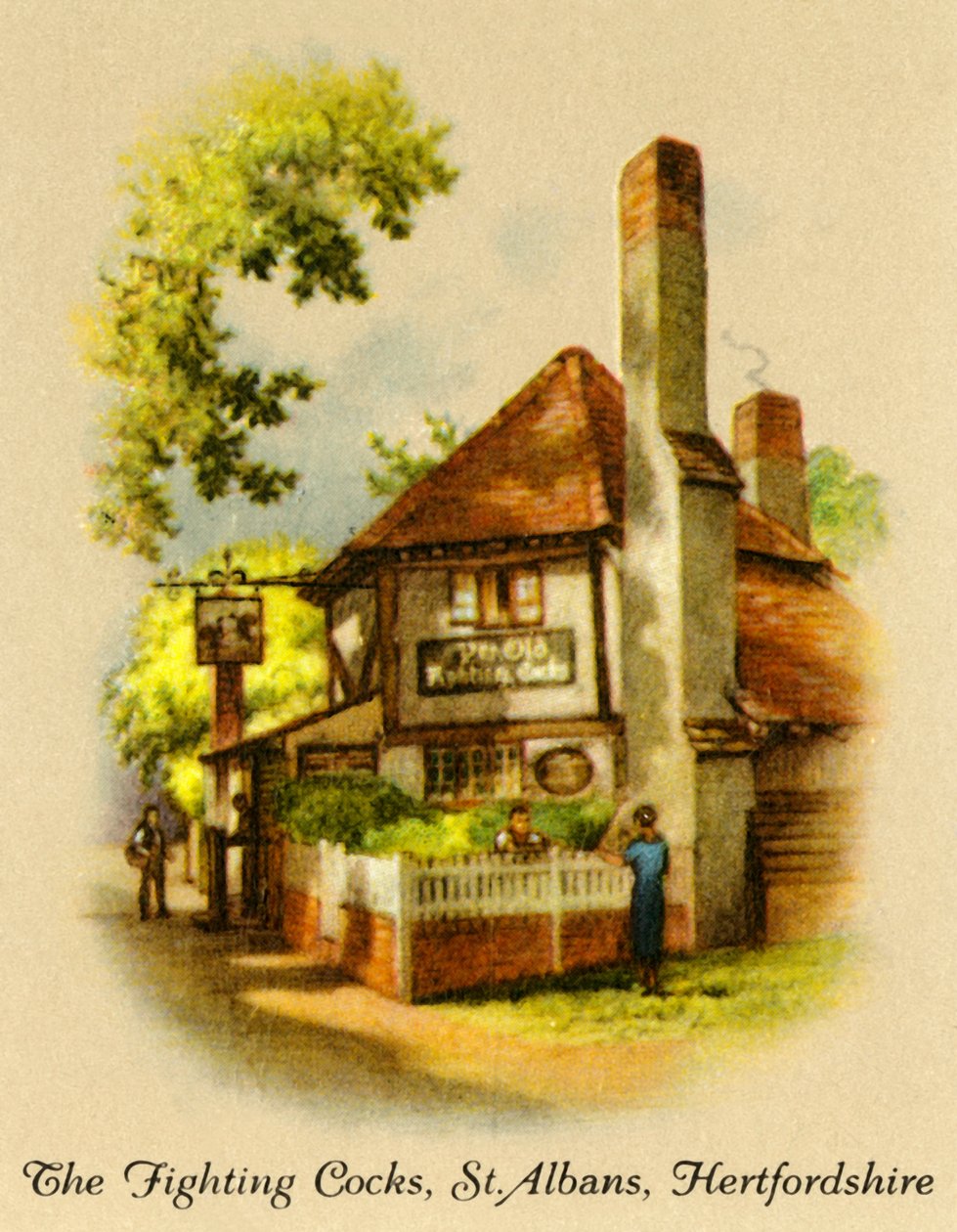 Os galos de combate, St. Albans, Hertfordshire, 1936. de Unbekannt