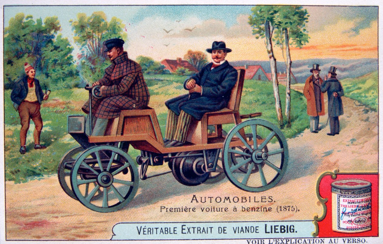 O primeiro automóvel de benzina, 1875, c1900 de Unbekannt
