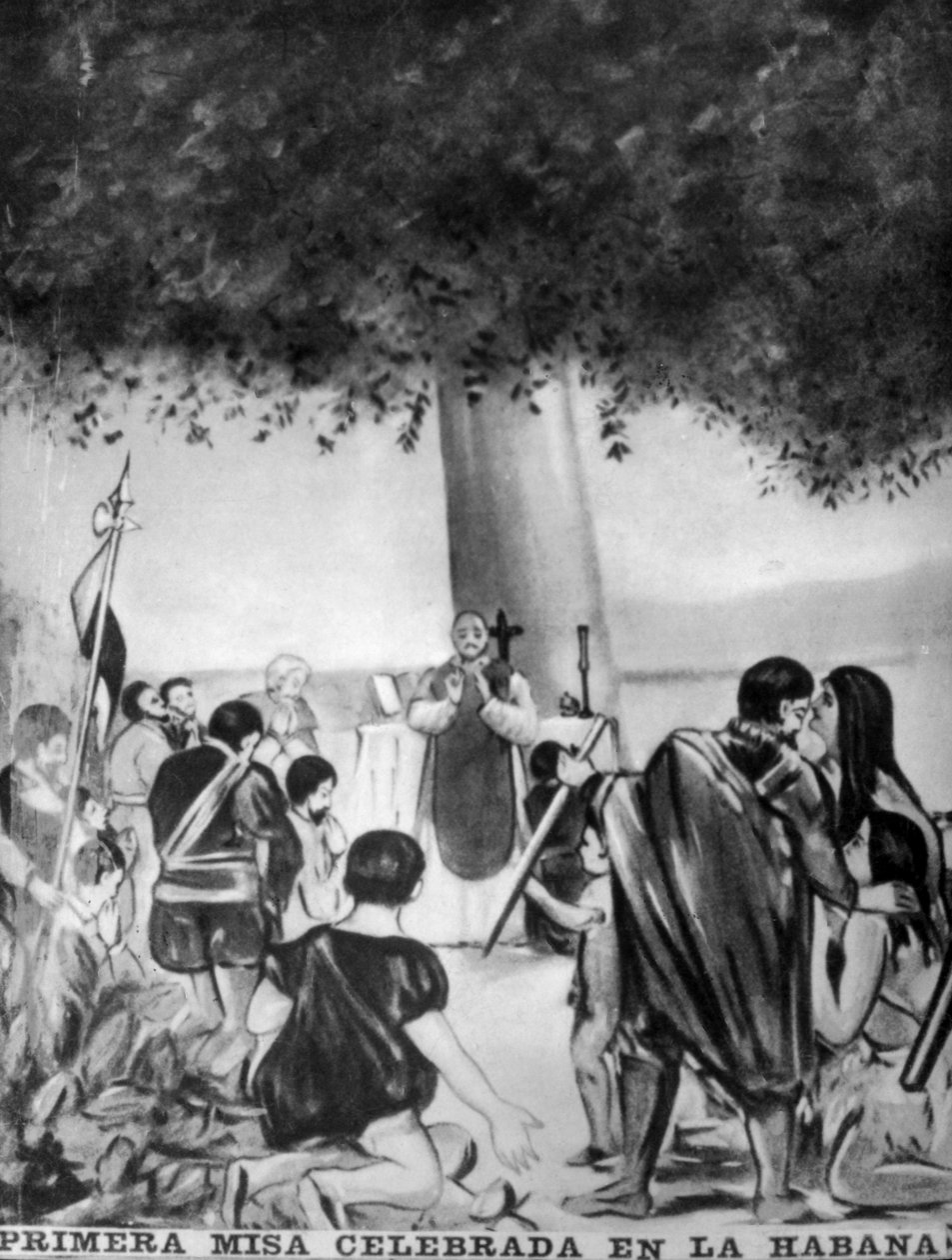 A Primeira Missa, 1519, década de 1910 de Unbekannt