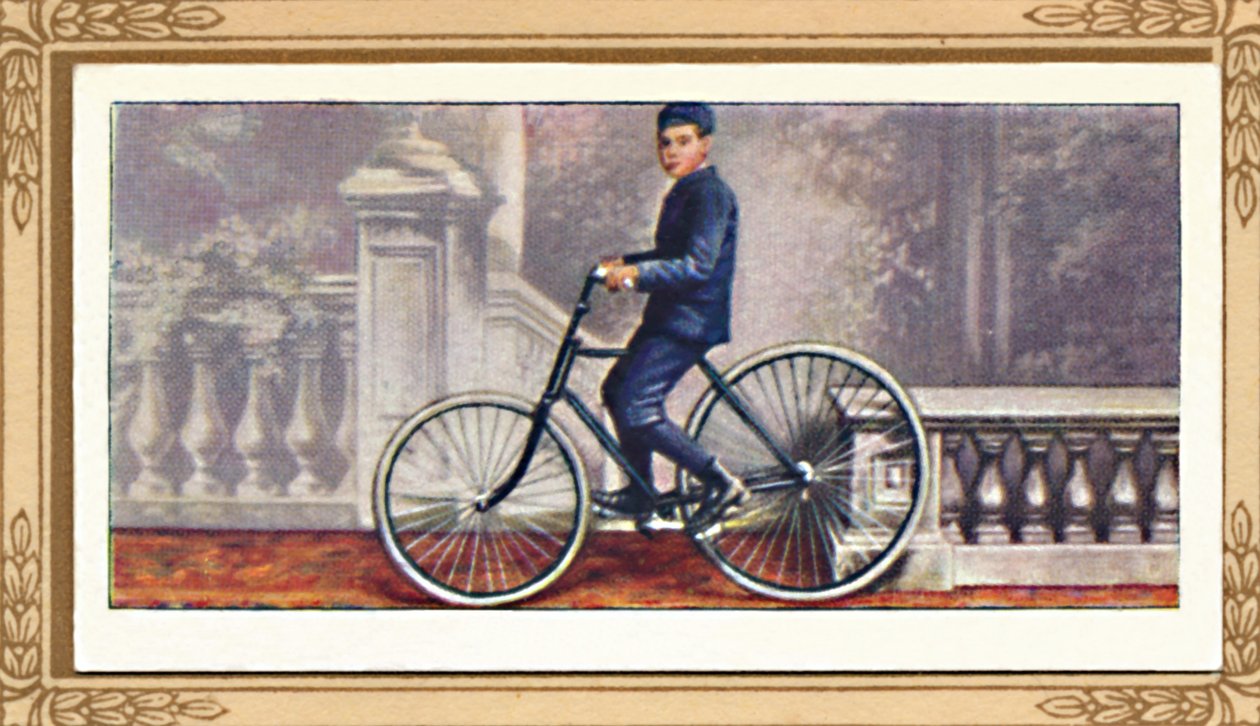 A primeira bicicleta com pneus pneumáticos, 1939 de Unbekannt