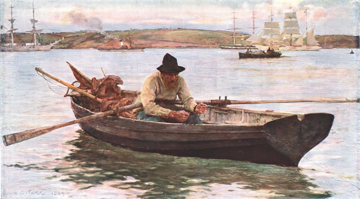 O pescador, c1902. de Unbekannt