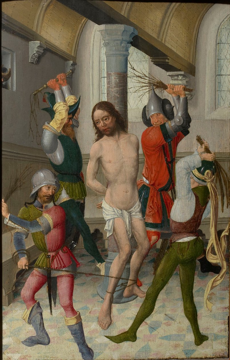 A Flagelação de Cristo, ca 1465. de Unbekannt