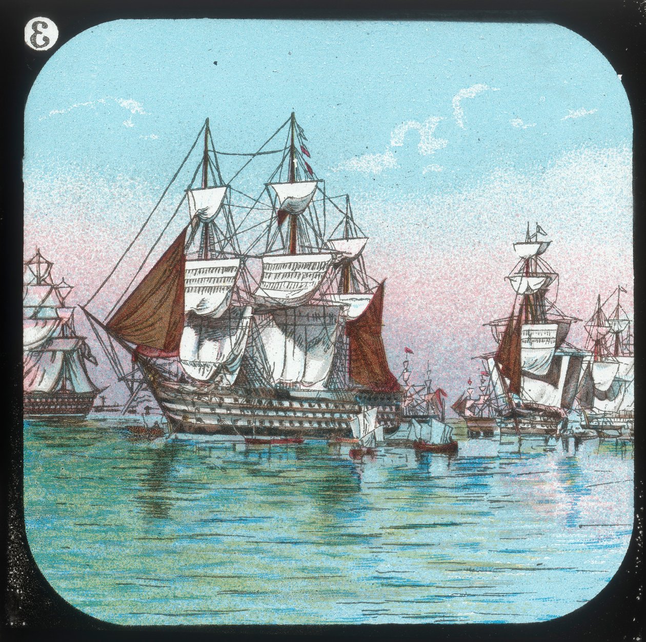 A frota em Spithead, 1853, c1900. de Unbekannt