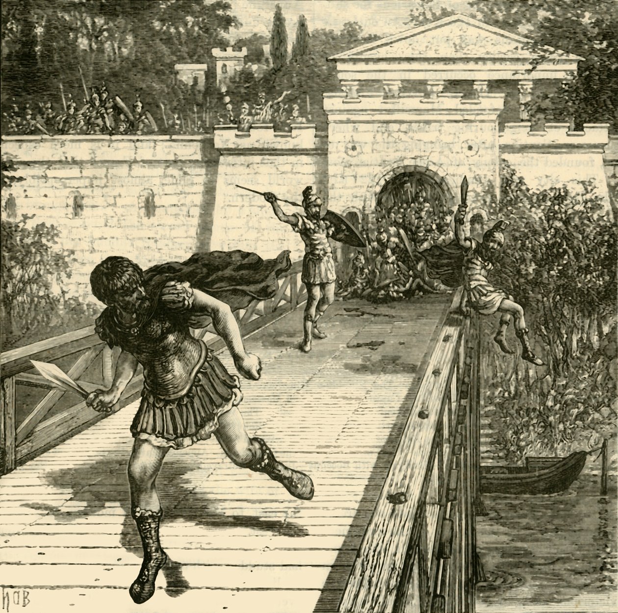 O vôo de Caius Gracchus, 1890. de Unbekannt