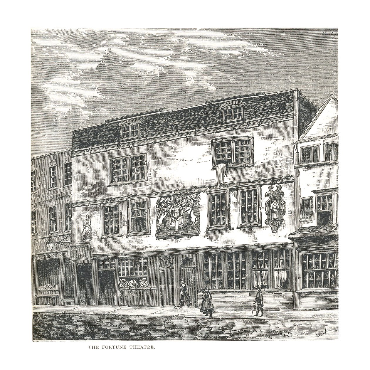 O teatro da fortuna. De uma impressão publicada por Wilkinson em 1811, 1878 de Unbekannt