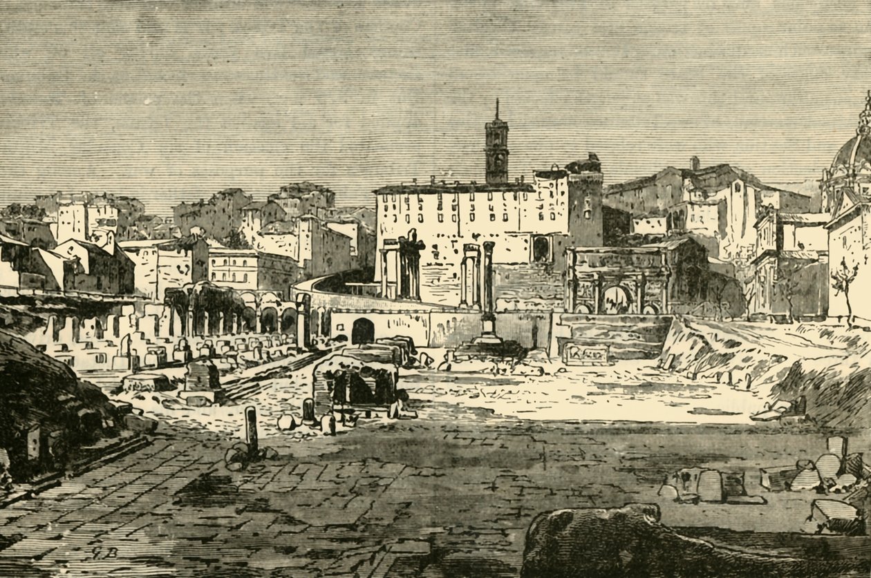 O Fórum em Roma, 1890. de Unbekannt