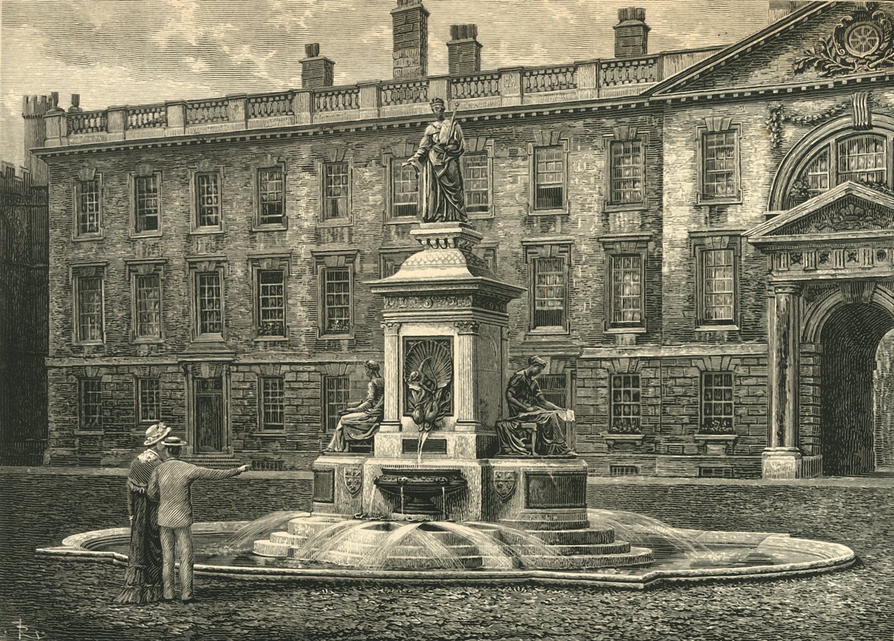 The Fountain, Kings College, Cambridge, final do século XIX. de Unbekannt