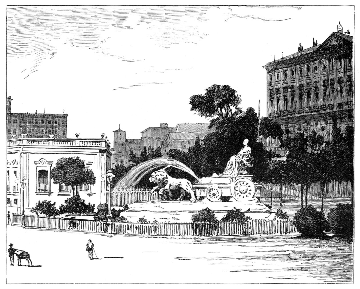 A fonte de Cybele, Madri, 1900 de Unbekannt