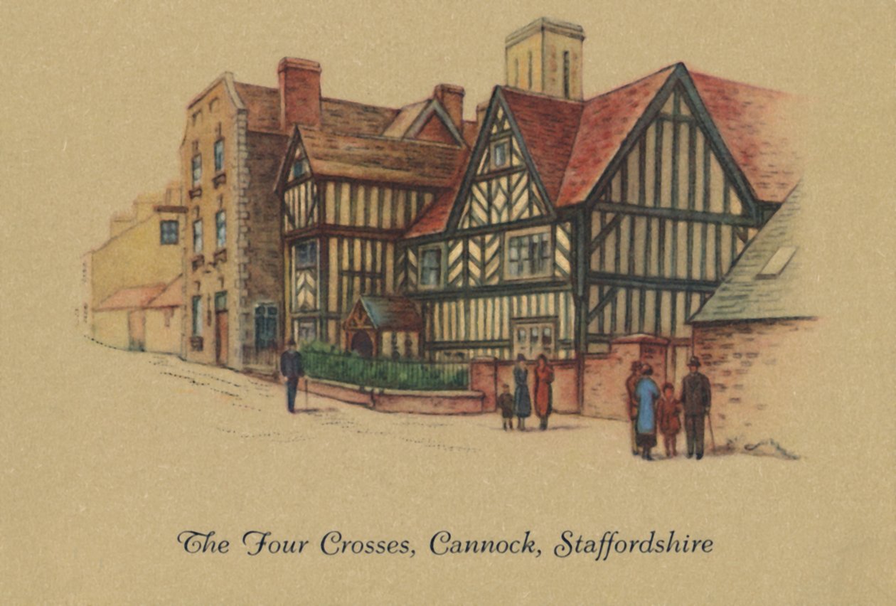 As Quatro Cruzes, Cannock, Staffordshire, 1939 de Unbekannt