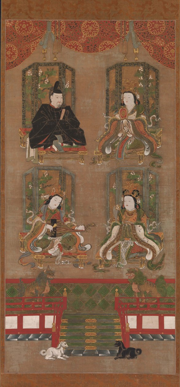 As Quatro Divindades do Monte Koya, século XVI. de Unbekannt