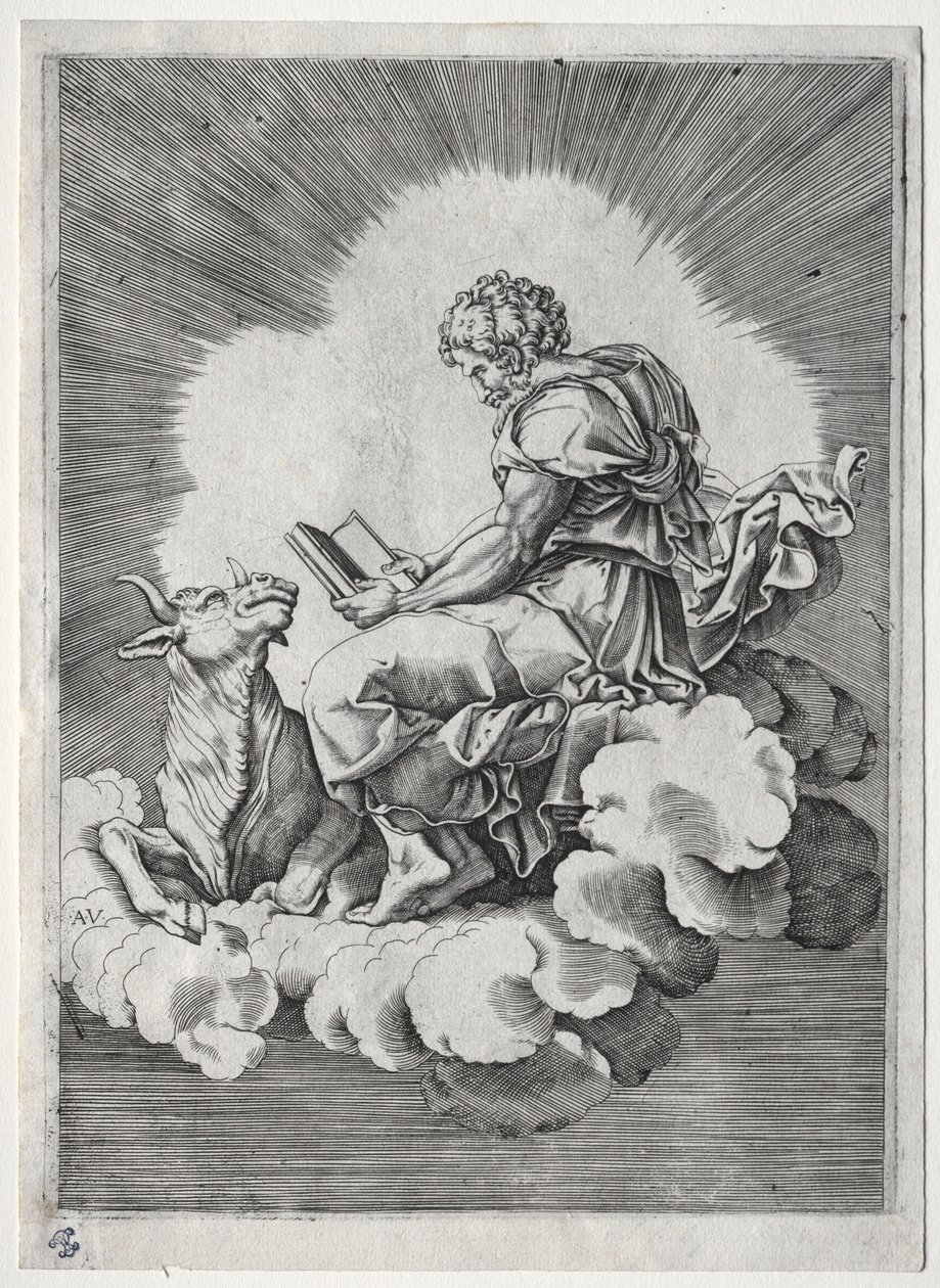 Os quatro evangelistas: São Lucas, c. 1518 de Unbekannt