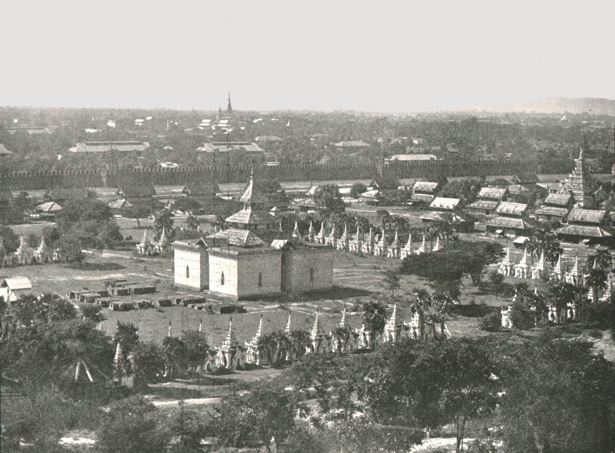 Os quatrocentos e cinquenta templos, Mandalay, Birmânia, 1895. de Unbekannt