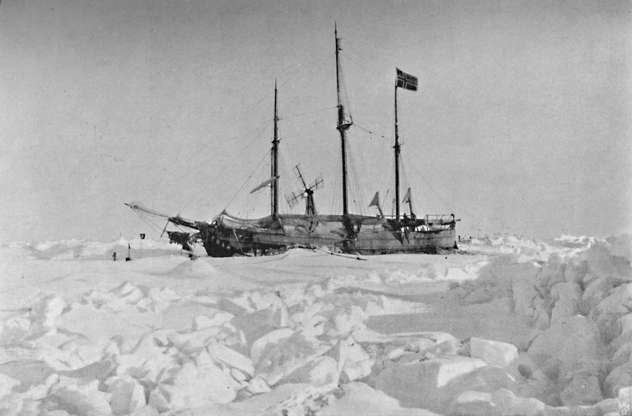 O Fram no gelo. 1895, 1897 de Unbekannt
