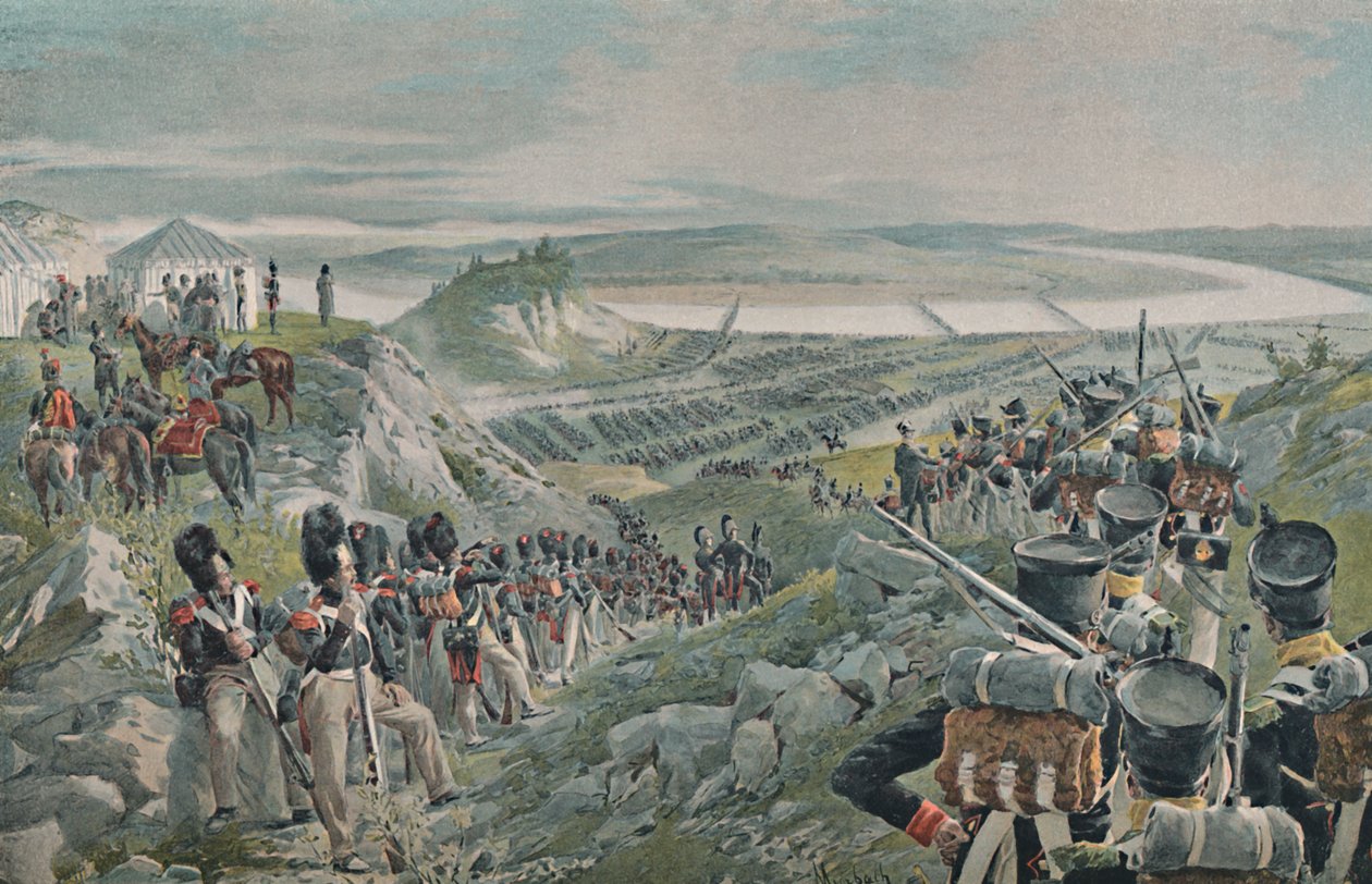 O exército francês atravessando o Niemen, 1812, 1896 de Unbekannt