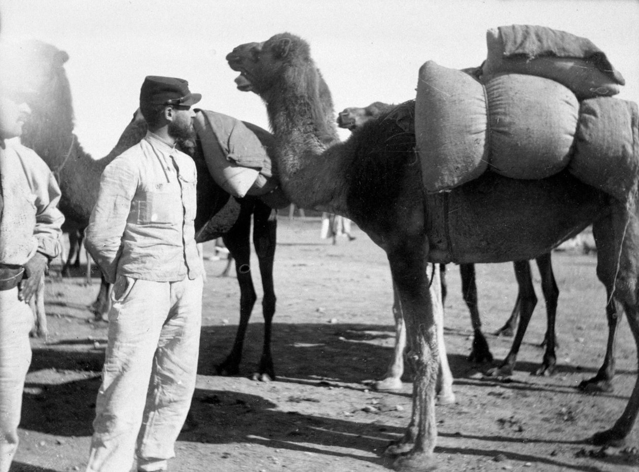 A Legião Estrangeira Francesa em manobras, Boudenib, Marrocos, 1911 de Unbekannt