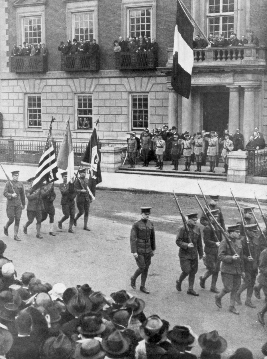 A missão militar francesa na América, Harvard Club, Boston, Massachusetts, EUA, 1917 de Unbekannt