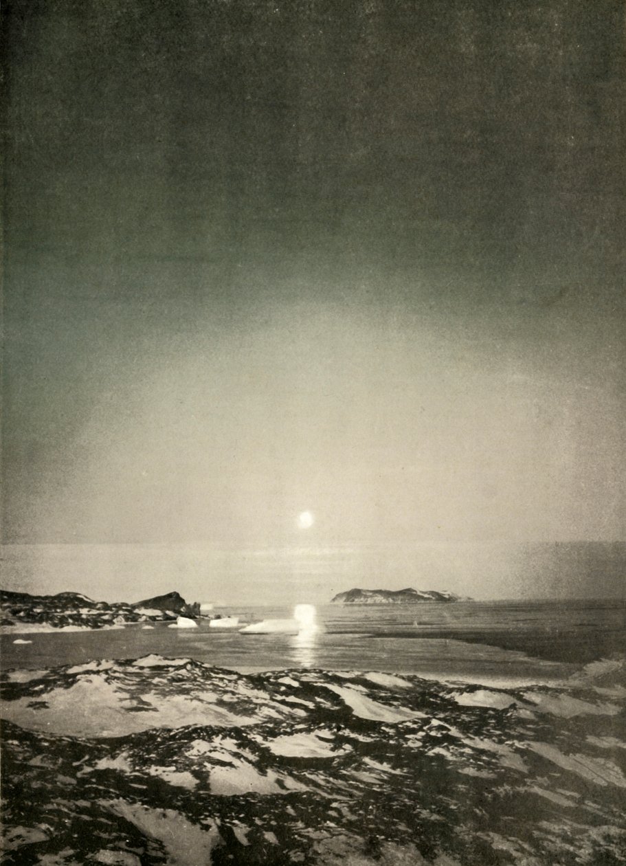 A lua cheia na época do crepúsculo do outono, c1908, 1909. de Unbekannt
