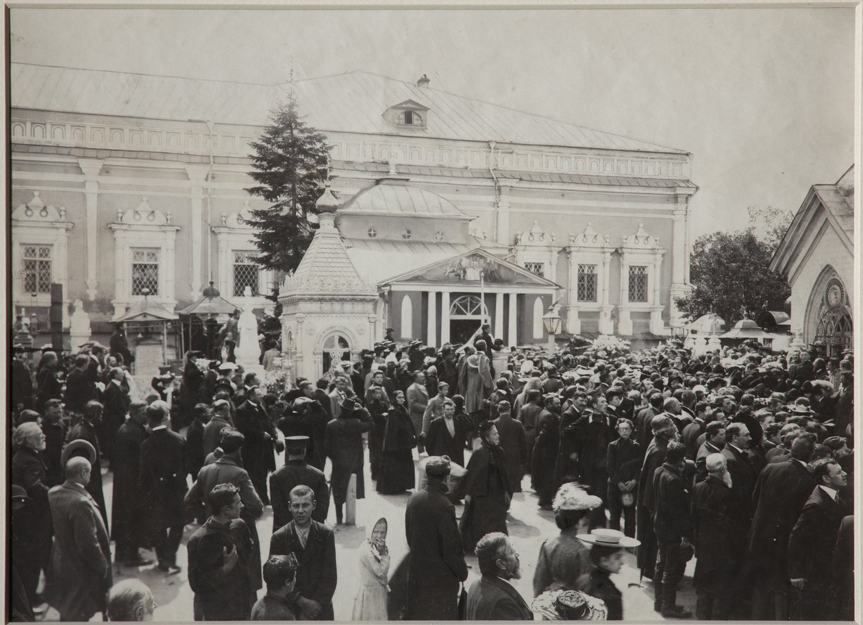 O funeral de Anton Chekhov no cemitério Novodevichy, 22 de julho de 1904, 1904 de Unbekannt
