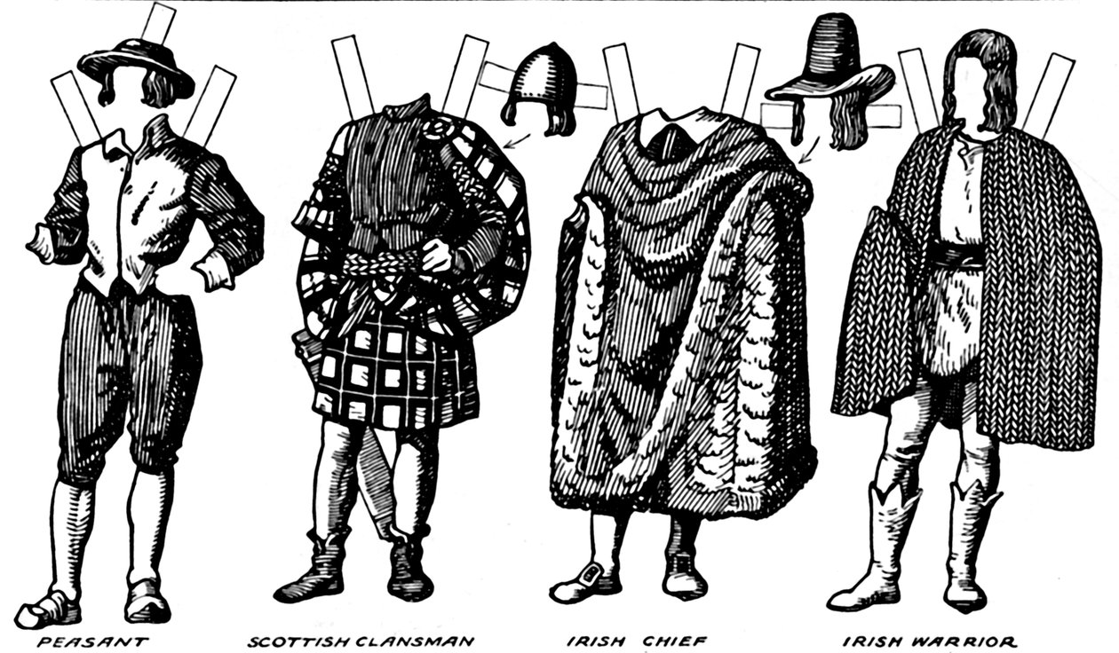 A Galeria de Trajes Britânicos: Vestido Usado no Final do Século XVI, c1934 de Unbekannt