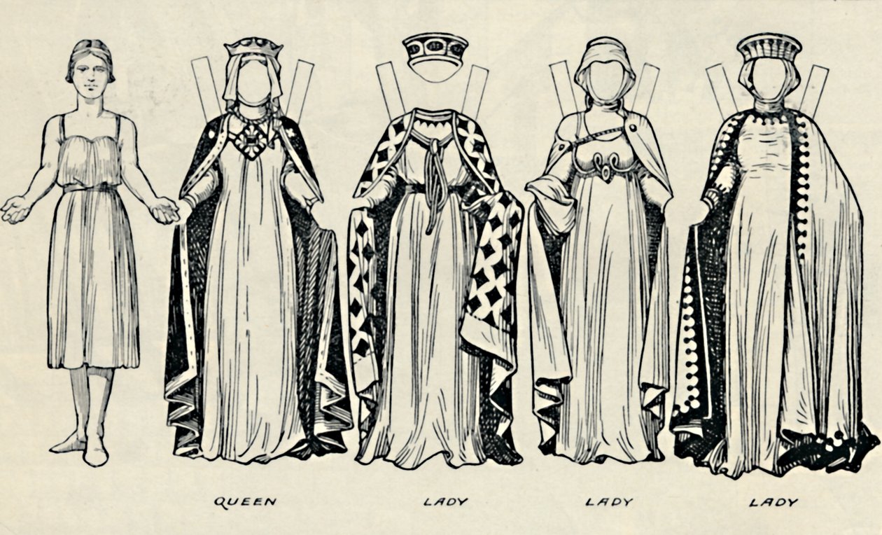 A Galeria de Trajes Britânicos: Como os Ingleses se Vestiram no Tempo do Rei Johns, c1934 de Unbekannt