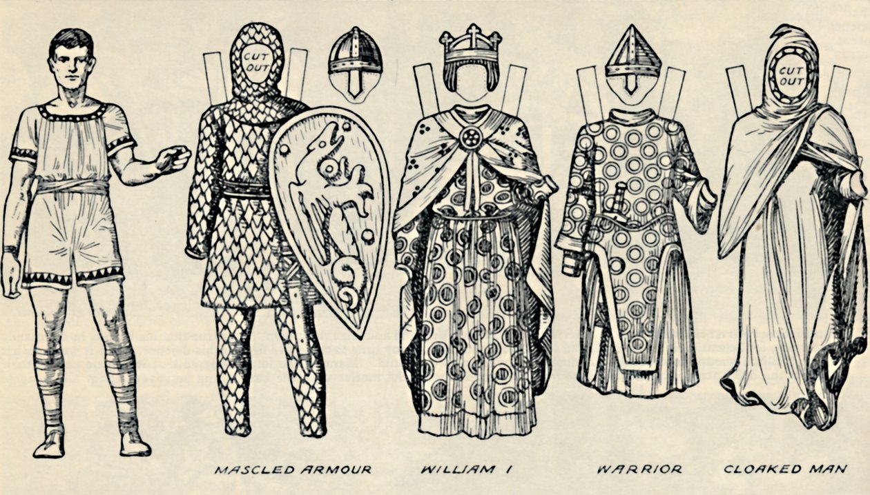 A Galeria de Traje Britânico: O Vestido que as Pessoas Usavam no Norman Times, c1934 de Unbekannt