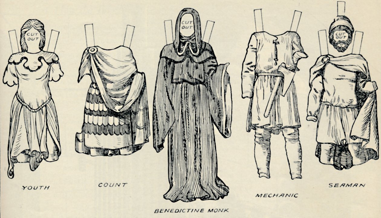 A Galeria de Traje Britânico: O Vestido que as Pessoas Usavam no Norman Times, c1934 de Unbekannt