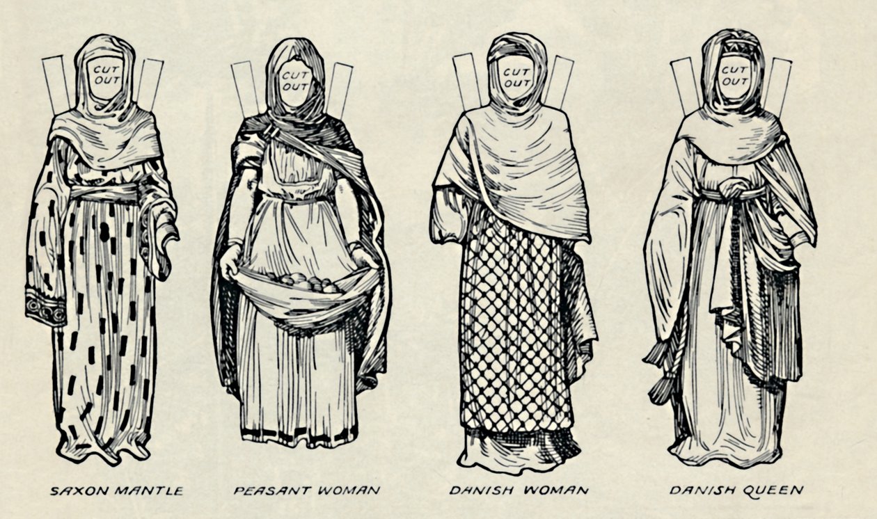 A Galeria de Trajes Britânicos: O Vestido dos Dinamarqueses e Mais tarde Anglo-Saxões, c1934 de Unbekannt