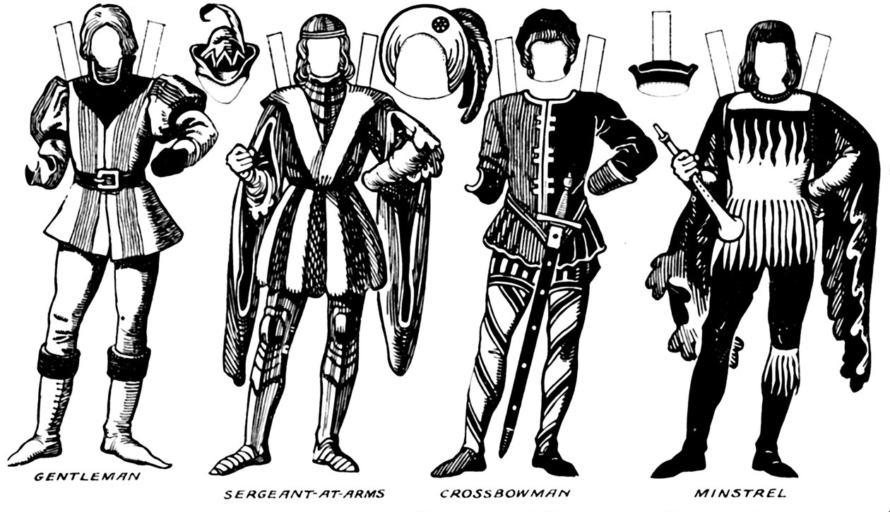 A Galeria de Trajes Britânicos: Os Vestidos Usados no Reinado de Richard IIIs, c1934 de Unbekannt