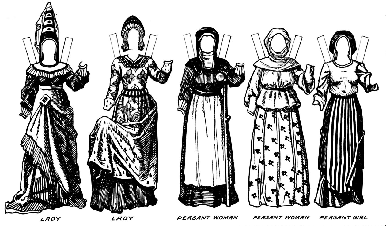 A Galeria de Trajes Britânicos: Os Vestidos Usados no Reinado de Richard IIIs, c1934 de Unbekannt