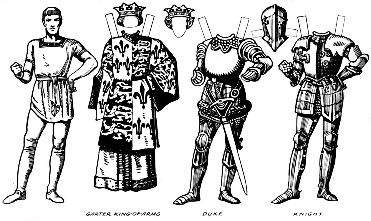 A Galeria de Trajes Britânicos: Os Vestidos Usados no Reinado de Richard IIIs, c1934 de Unbekannt