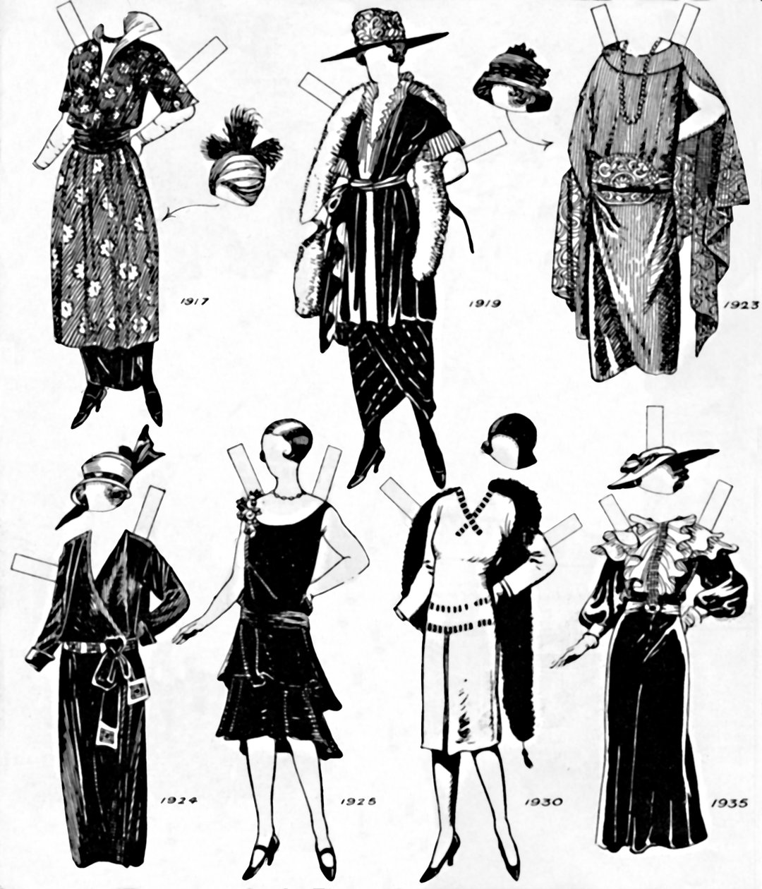 A Galeria de Trajes Históricos: Vestidos Usados Durante o Século XX, c1934 de Unbekannt