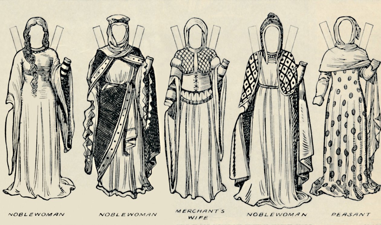 A Galeria de Trajes Históricos: Os Vestidos Usados nos Dias de Richard I, c1934 de Unbekannt
