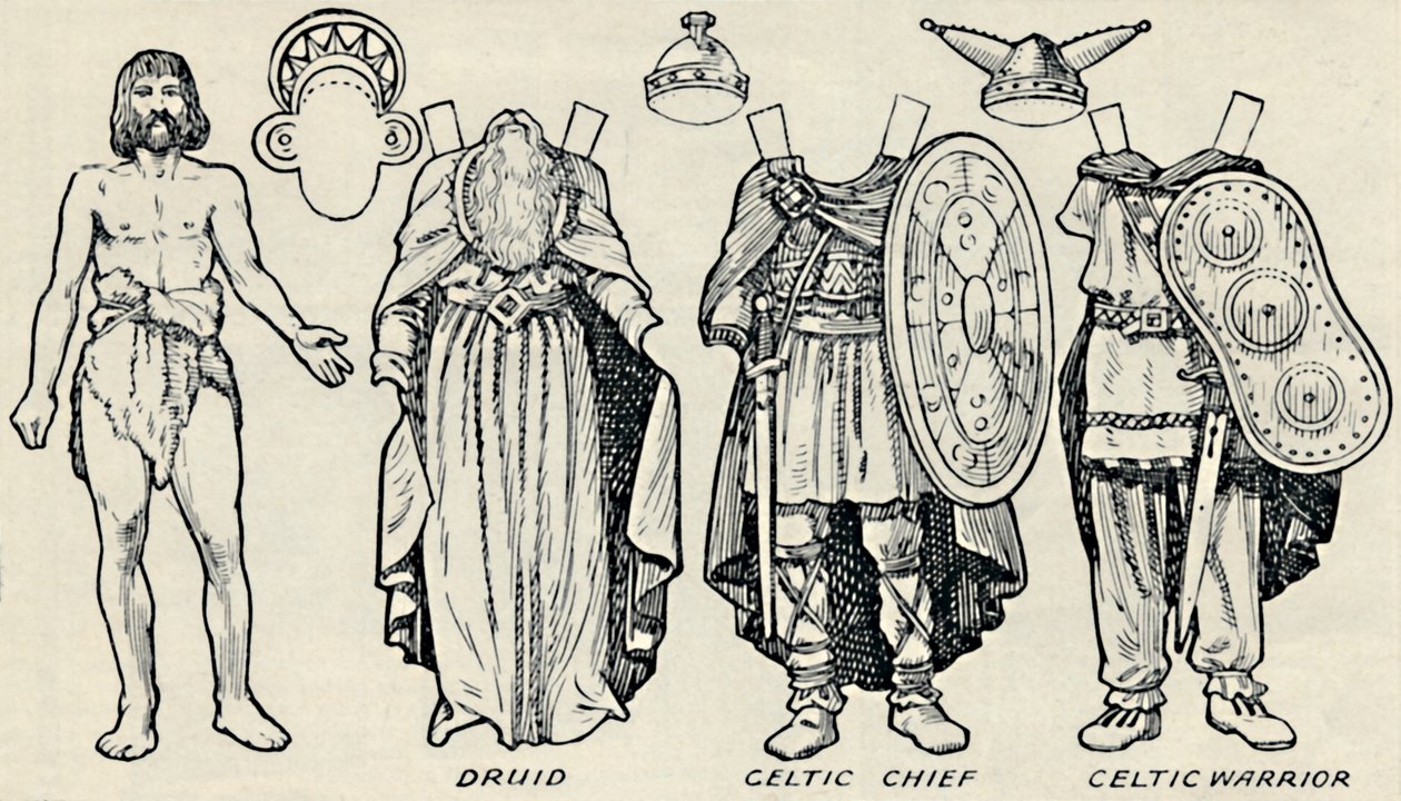 A Galeria de Trajes Históricos: O que os britânicos e romanos costumavam usar, c1934 de Unbekannt