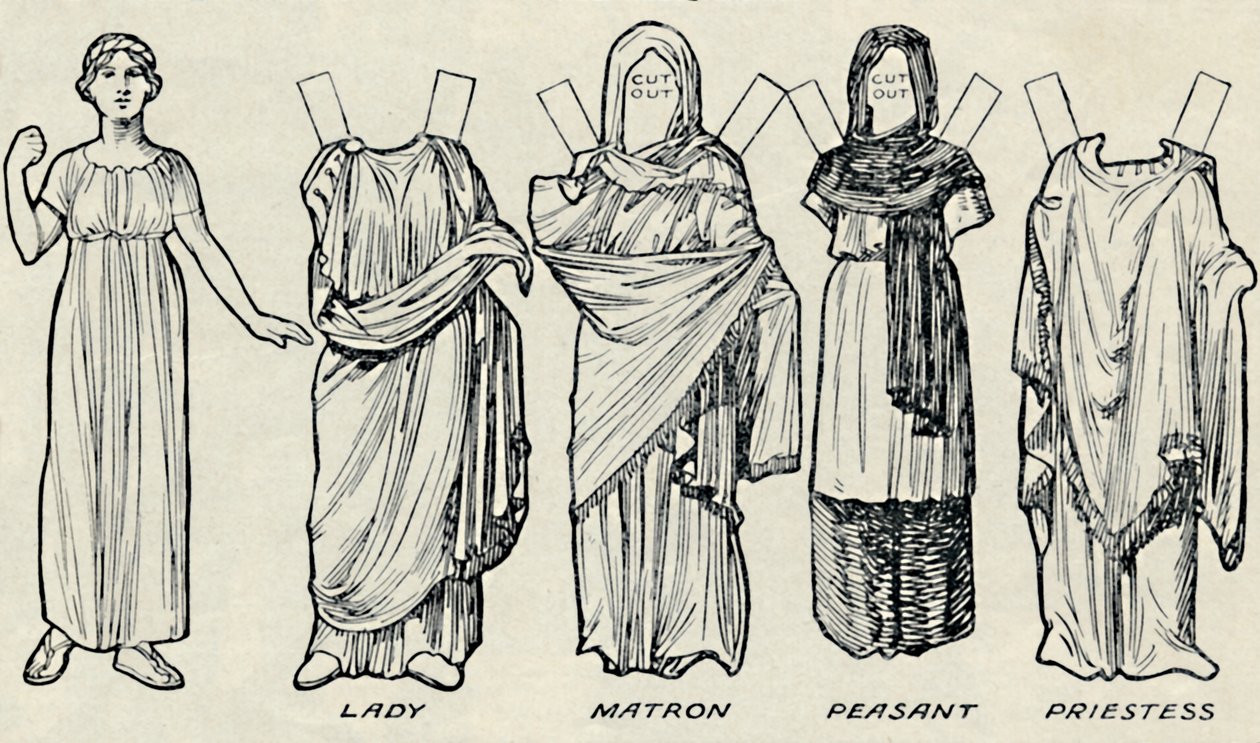 A Galeria de Trajes Históricos: O que os britânicos e romanos costumavam usar, c1934 de Unbekannt