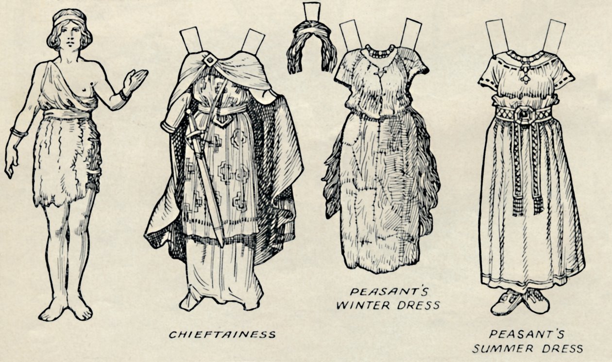 A Galeria de Trajes Históricos: O que os britânicos e romanos costumavam usar, c1934 de Unbekannt