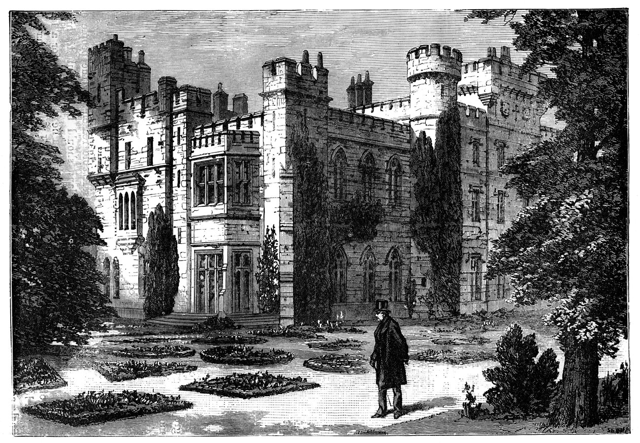 O Jardim, Castelo Hawarden, Flintshire, País de Gales, século XIX de Unbekannt