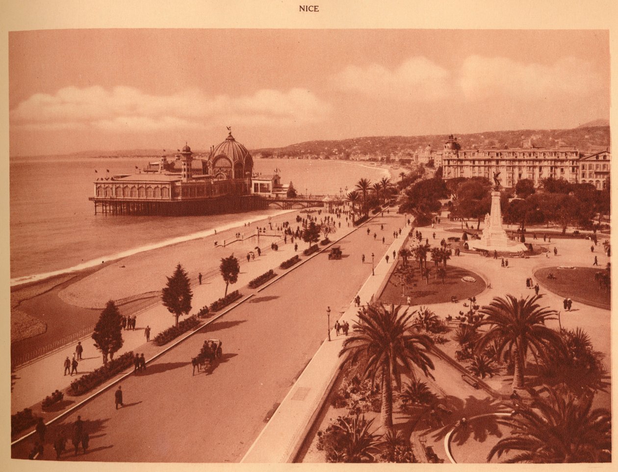 Os Jardins e o Palácio do Molhe, Nice, 1930. de Unbekannt