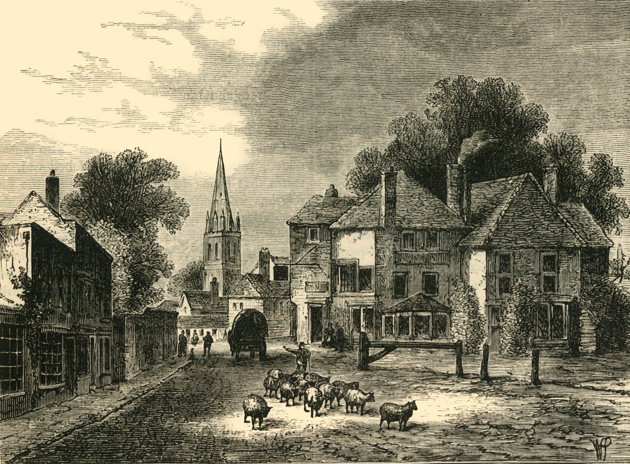 The Gate-House, Highgate, em 1820, c1876. de Unbekannt