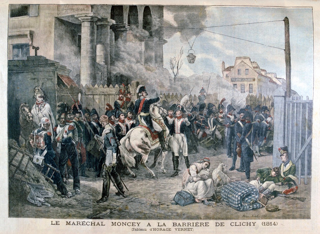 O portão em Clichy durante a defesa de Paris, 30 de março de 1814, 1904. de Unbekannt