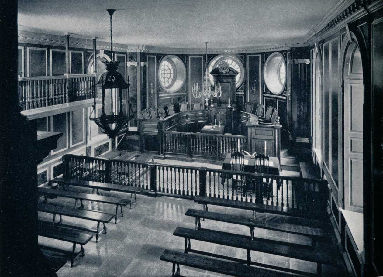 O Tribunal Geral no Capitólio de Williamsburg, c1938 de Unbekannt