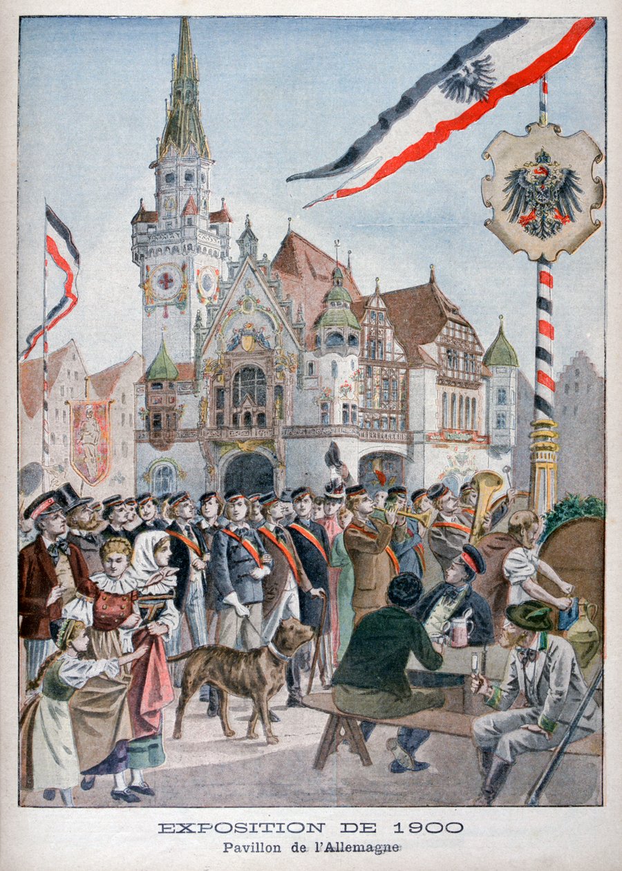 O pavilhão alemão na Exposição Universal de 1900, Paris, 1900 de Unbekannt
