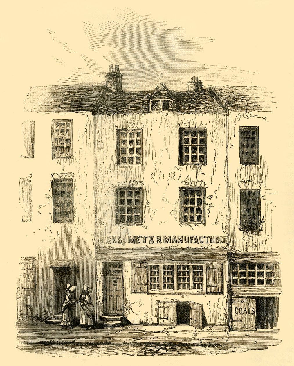 A casa dos fantasmas em Cock Lane, c1872. de Unbekannt